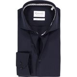 Michaelis - Slim Fit - Overhemd - Donkerblauw - Strijkvriendelijk