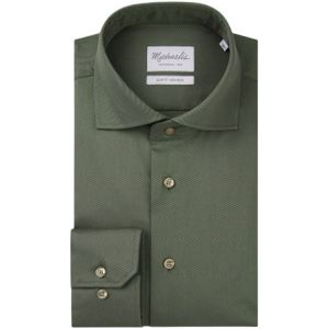 Michaelis - Hemd - Olijfgroen - Slim Fit