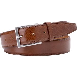 Leren Riem Cognac - Profuomo - Taille maat 110cm - Leer - Dames & Heren riem Effen