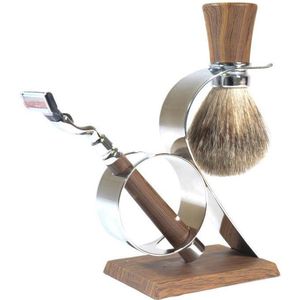 Gérard Brinard Luxe Fusion Hout Synthetisch Scheermesjes & Ontharingstools