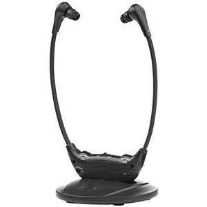 One For All HP1040 oplaadbare draadloze stethoscoop tv-hoofdtelefoon -Assistentie bij tv-luisteren -met geïntegreerde Voice Clear Technology -Zwart