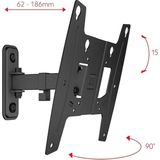 One For All WM4241 Vesa 200 Wandhalterung - drehbar (90°)