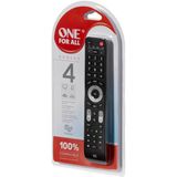 One For All - Evolve 4 - Afstandsbediening - Zwart - Geschikt voor Smart-TV's