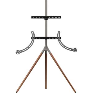 One For All WM7471 Tripod TV-standaard - 32-65 inch - VESA 400 - max. 30 kg - walnoot / grijs