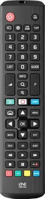 One For All - Vervangende Tv-afstandsbediening - Zwart - Geschikt voor LG