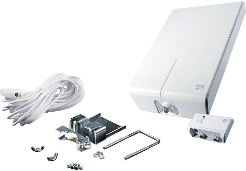 One For All SV 9455-5G Passieve DVB-T/T2 platte antenne Buiten Wit