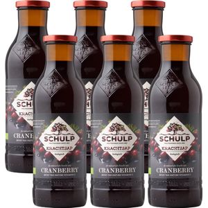Schulp Cranberrysap Puur Krachtsap Biologisch 6 x 0,75 liter