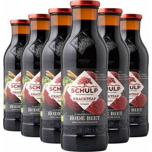 Schulp Rode Bietensap Puur Krachtsap Biologisch 6 x 0,75 liter
