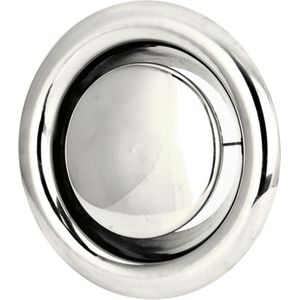 RVS ventilatie afvoer ventiel Ø 125 mm met montagebus - DVS125Y/1