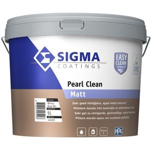 Sigma - Pearl Clean Matt - Muurverf - Wit - Acrylaatdispersie