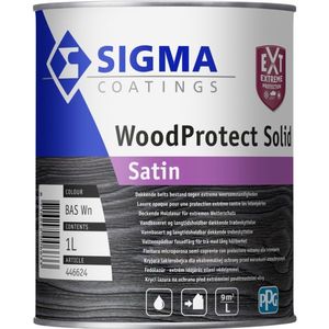 Sigma WoodProtect Solid Satin  1 LTR - Wit