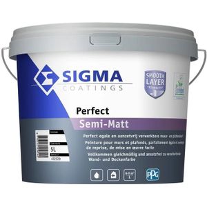 Sigma Perfect Semi-Matt - 5 Liter - Wit / Kleur | 8716242009542 | Verf