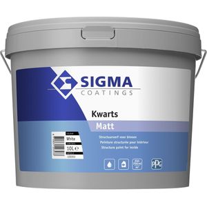 Sigma - Kwarts Mat - Structuurverf - Kleur - 2,5 Liter