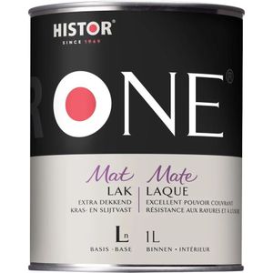 Histor One Lak Mat - Acryl - Watergedragen - Geurarm - Kras- en Slijtvast