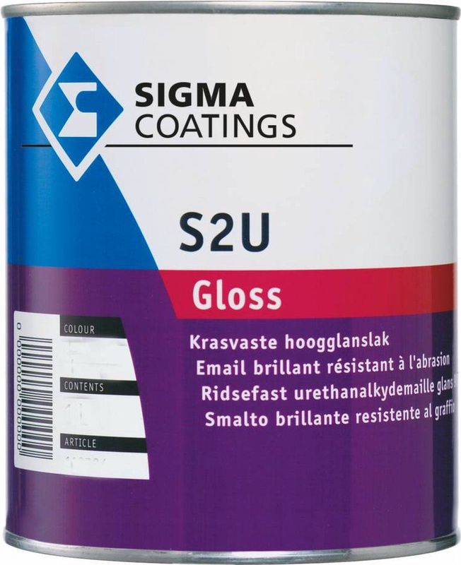 Sigma - S2U Gloss - Hoogglans Lakverf - Wit - Oplosmiddelhoudend