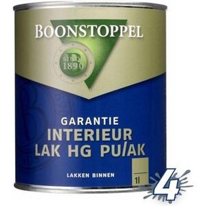 Boonstoppel Garantie Interieur Lak HG PU/AK - Hoogglans - Wit - 1 liter