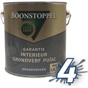 Boonstoppel Garantie Interieur Grondverf PU/AC 2.5 liter Wit