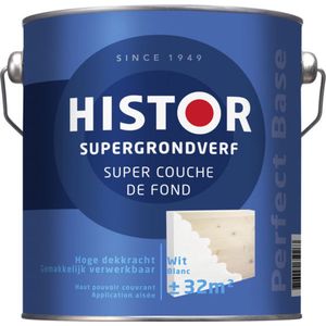 Histor Perfect Base Supergrondverf 2,5 liter - Wit