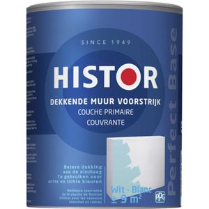 Histor Perfect Base Dekkende Muur Voorstrijk - Wit 1 liter | 8716242651390 | Histor Muurverf