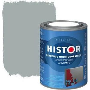 Histor Perfect Base Dekkende Muurvoorstrijk - Grijs 1 Liter - Voorstrijkmiddel