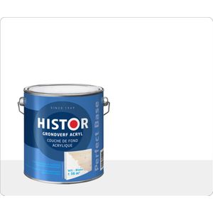 Histor Perfect Base Grondverf Acryl 2,5 liter - Wit