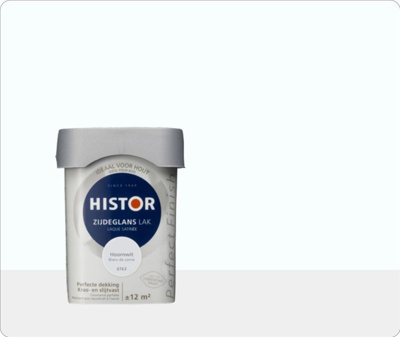 Histor - Perfect Finish Lak - Hoornwit - 750 ml - Zijdeglans - Voor Buiten