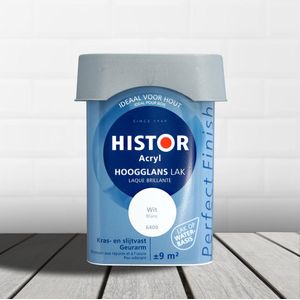 Histor Perfect Finish Lak Acryl Hoogglans liter Wit