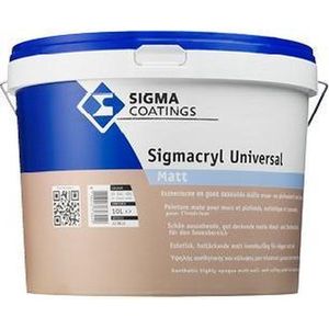 Sigma Sigmacryl Universal Matt Muurverf 2,5 LTR - Wit