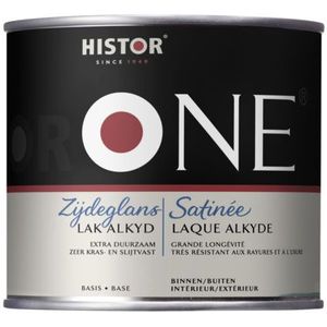 Histor One Lak Zijdeglans - Alkyd 500 ML Kleur - Deur & Kozijn Aflakken - Verfwinkel is tot 50% goedkoper