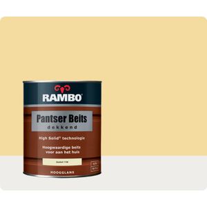 Rambo Pantser Beits Dekkend 0,75 liter - Zandwit