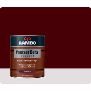 Rambo Pantser Beits Dekkend - 0,75 liter - Klassiekrood