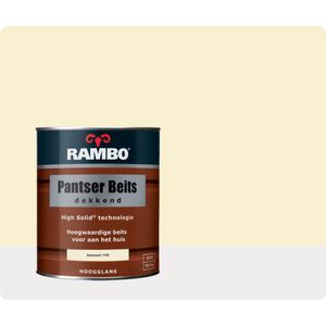 Rambo Pantser Beits Dekkend 0,75 liter - Boerenwit