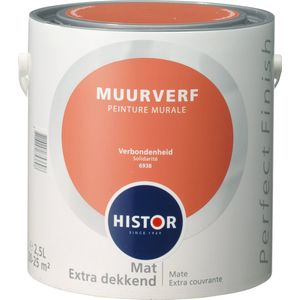 Histor Perfect Finish Muurverf Mat Verbondenheid 6938 Verbondenheid - 2,5 liter- Muurverf - Dekkend - Binnen - Mat -