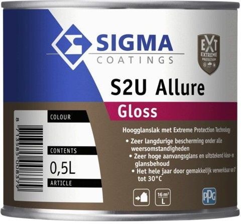 Sigma - S2U Allure Gloss - Houtverf - Hoogglans - 1 Liter