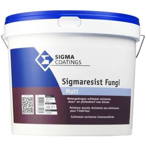 Sigma Sigmaresist Fungi Matt Schimmelwerende muurverf 2,5 LTR - Wit