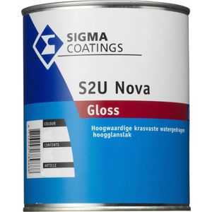 Sigma S2U Nova Gloss - 1 Liter - Kleur | 8716242789895 | Verf | Lakverf Binnen