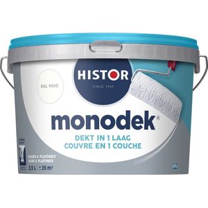 Histor Monodek Muurverf Ral9010 2,5l