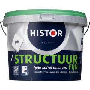 Histor Structuur Fijn Muurverf - 5 liter - Wit