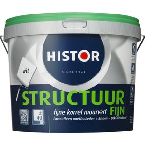 Histor Structuur Fijn Muurverf - 10 liter - Wit