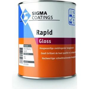 Sigma Rapid Gloss 1 liter Donkere kleur - Aflakken