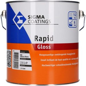 Sigma Rapid Gloss  2,5 LTR - Wit