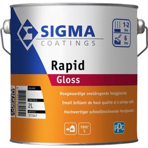 Sigma - Rapid Gloss - Lakverf - Donkere Kleur - 2,5 Liter