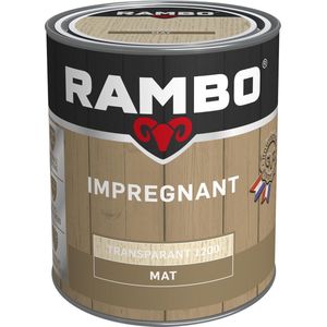 Rambo Impregnant - Mat - Waterafstotend - Makkelijk Verwerkbaar - Kleurloos - Transparant - 0.75L