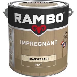 Rambo Impregnant - Mat - Waterafstotend - Makkelijk Verwerkbaar - Kleurloos - Transparant - 2.5L