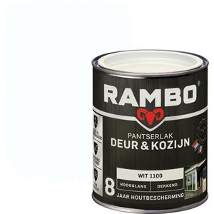 Rambo Pantserlak Deur&Kozijn Hoogglans Dekkend Wit 1100 750 ML