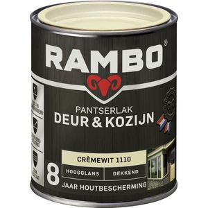 Rambo Pantserlak Deur&Kozijn Hoogglans Dekkend Crèmewit 1110 750 ML