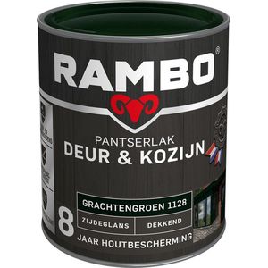 Rambo Pantserlak Deur En Kozijn Dekkend Zijdeglans 1128 Grachtengroen 0,75l