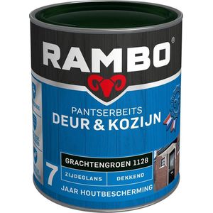 Rambo Pantserbeits Deur & Kozijn Zijdeglans Dekkend - Super Vochtregulerend - Grachtengroen - 0.75L
