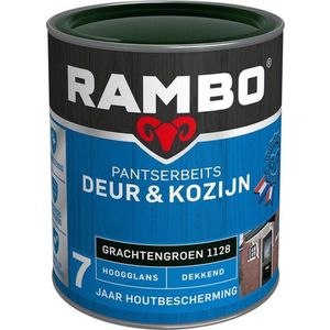 Rambo Pantserbeits Deur & Kozijn Hoogglans Dekkend - Grachtengroen 1128 750 ml - Beitsen