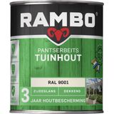 Rambo Pantserbeits Tuinhout Dekkend Zijdeglans Ral 9001 Crèmewit 0,75l